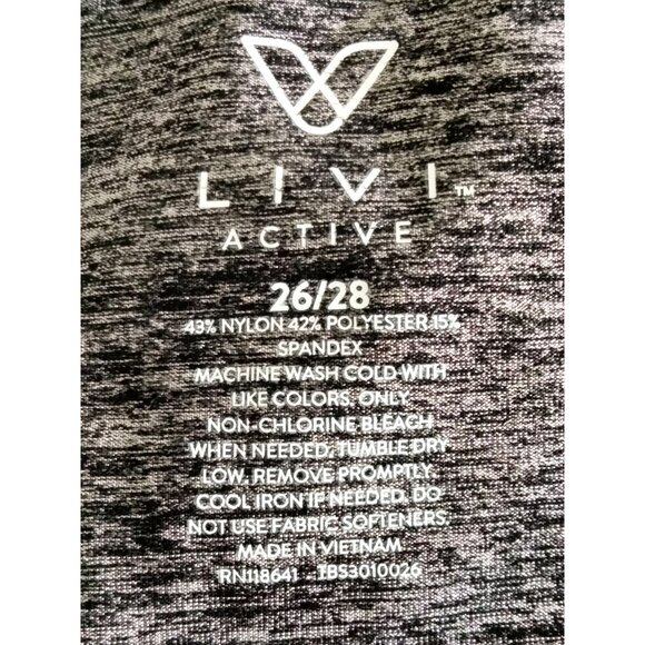 Livi Active Heather Gray & Blue Detail Zip Neckline Athletic Tank Top Size 26/28 - Picture 8 of 8